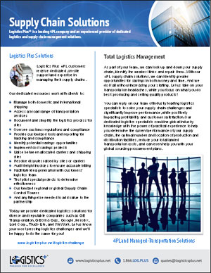 LP Supply Chain Solutions Flyer Thumbnail